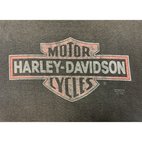 VTG '90 3D Emblem HARLEY DAVIDSON Boulder Colorado BIKER MOTORCYCLE USA SHIRT XL - Picture 4 of 14